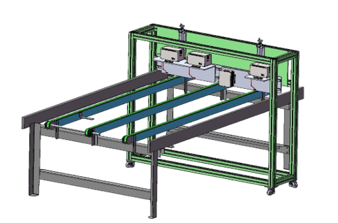 Inline thin film thickness measurement on a photovoltaic production line, application example 1